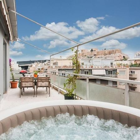 Lovely Apt W/Heated Jacuzzi &Full Acropolis View Apartment Athens Exterior photo